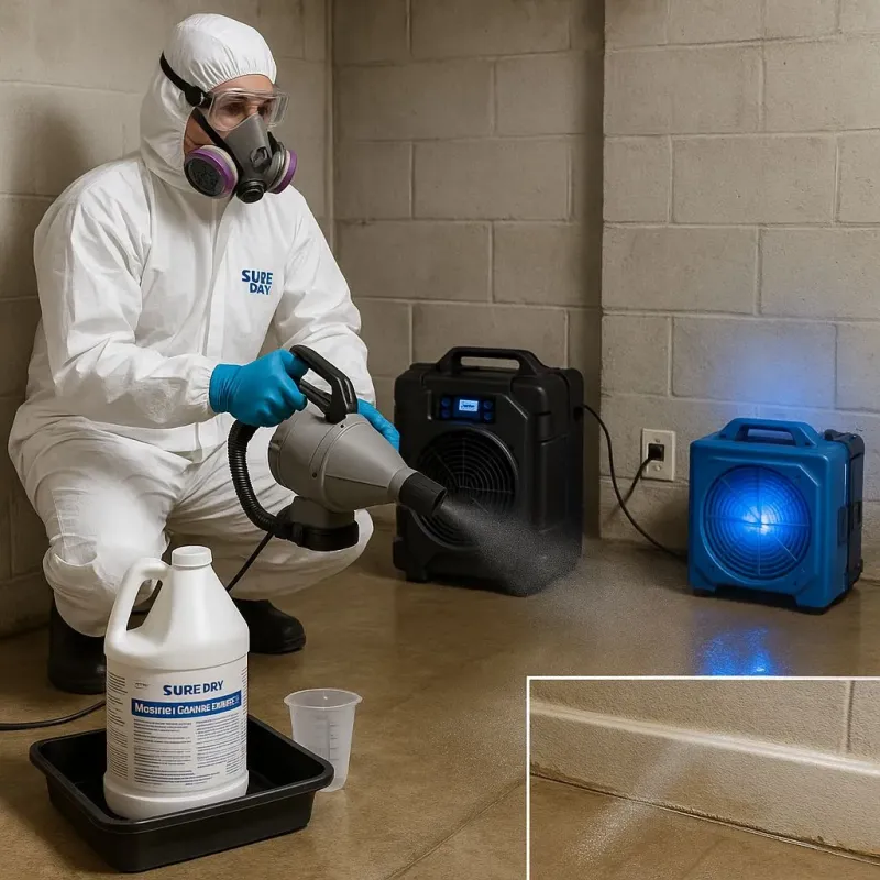 Sanitization and Odor Removal process in Oceana, WV
